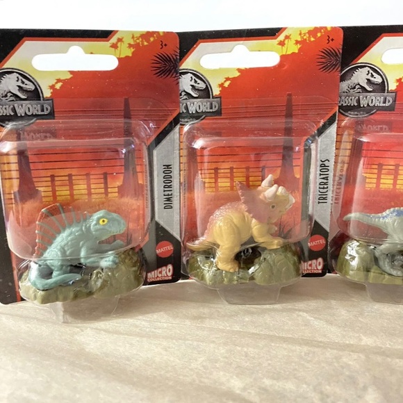 Jurassic World Mattel Micro Dinosaur Collection ..5 Figure Set - Picture 6 of 11
